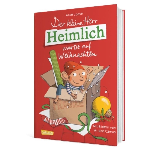 Buchcover und Innenansicht für das Buch: Der kleine Herr Heimlich wartet auf Weihnachten