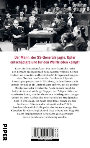 Buchcover und Innenansicht für das Buch: Jahrhundertzeuge Ben Ferencz