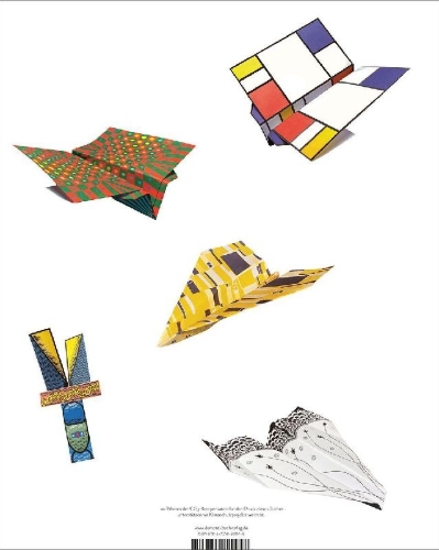 Buchcover und Innenansicht für das Buch: When Artists Get Bored ... They Make Paper Planes