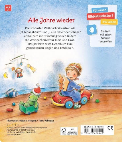 Buchcover und Innenansicht für das Buch: Meine liebsten Weihnachtslieder