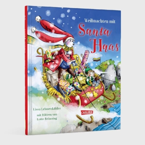 Buchcover und Innenansicht für das Buch: Weihnachten mit Santa Haas