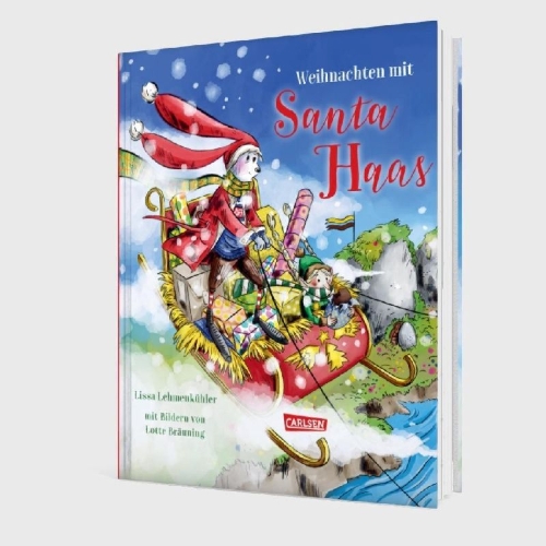 Buchcover und Innenansicht für das Buch: Weihnachten mit Santa Haas