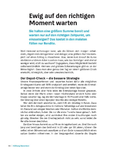 Buchcover und Innenansicht für das Buch: Die größten Anlagefehler und wie man sie vermeidet