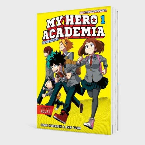 Buchcover und Innenansicht für das Buch: Boku no Hero Academia Yuuei Hakusho