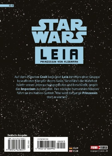 Buchcover und Innenansicht für das Buch: Star Wars - Leia, Prinzessin von Alderaan (Manga) 02