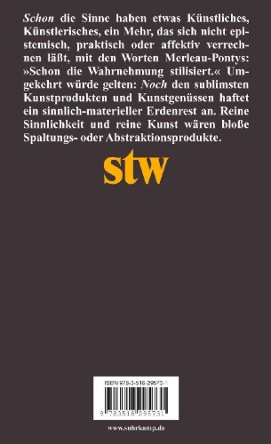 Buchcover und Innenansicht für das Buch: Sinne und Künste im Wechselspiel