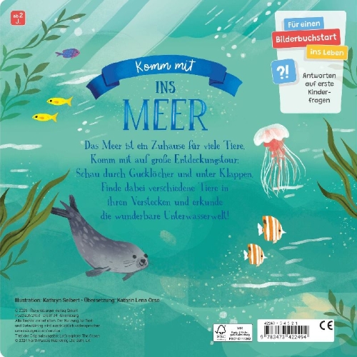 Buchcover und Innenansicht für das Buch: Let's explore: The Ocean