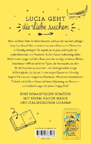 Buchcover und Innenansicht für das Buch: Gondelküsse und Zeitensprünge