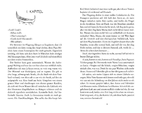Buchcover und Innenansicht für das Buch: Gondelküsse und Zeitensprünge