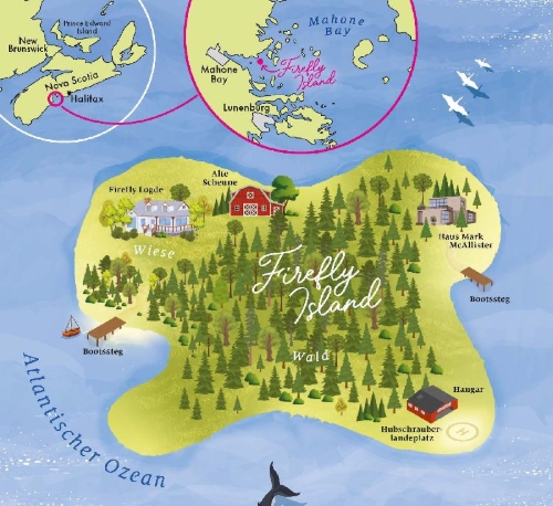 Buchcover und Innenansicht für das Buch: Firefly Island: Zurück zu dir