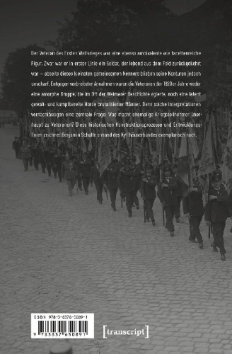 Buchcover und Innenansicht für das Buch: Veteranen des Ersten Weltkrieges