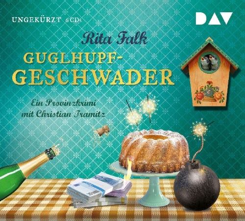 Buchcover und Innenansicht für das Buch: Guglhupfgeschwader. Der zehnte Fall für den Eberhofer. Ein Provinzkrimi