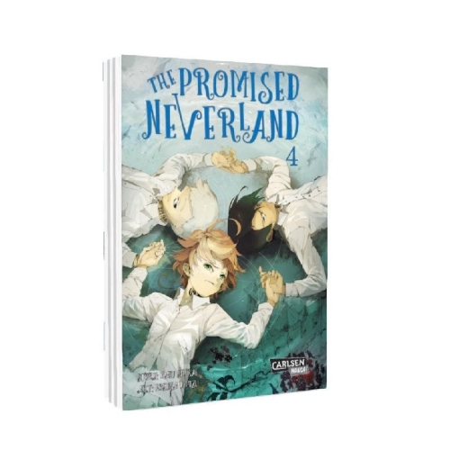 Buchcover und Innenansicht für das Buch: Yakusoku no Neverland