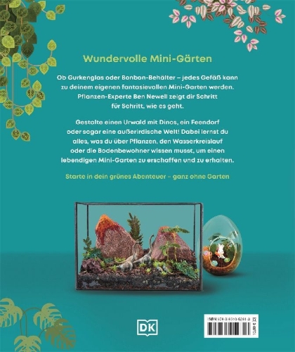 Buchcover und Innenansicht für das Buch: Mein Mini-Garten im Glas