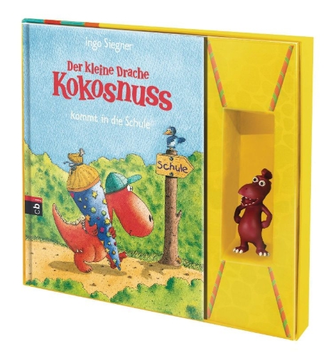 Buchcover und Innenansicht für das Buch: Der kleine Drache Kokosnuss - Die Geschenk-Box "Oskar" (Set)