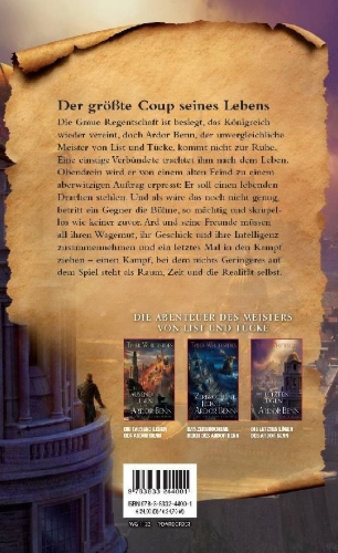 Buchcover und Innenansicht für das Buch: The Last Lies of Ardor Benn