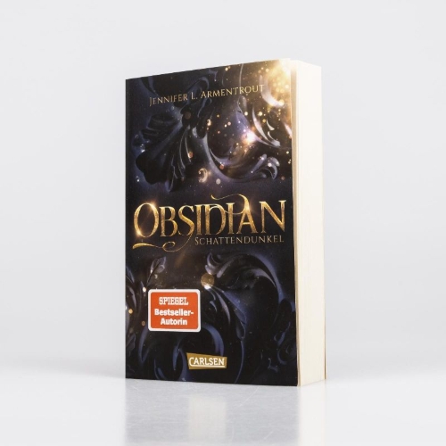 Buchcover und Innenansicht für das Buch: Obsidian 1: Obsidian. Schattendunkel
