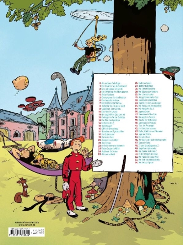 Buchcover und Innenansicht für das Buch: La Mort de Spirou