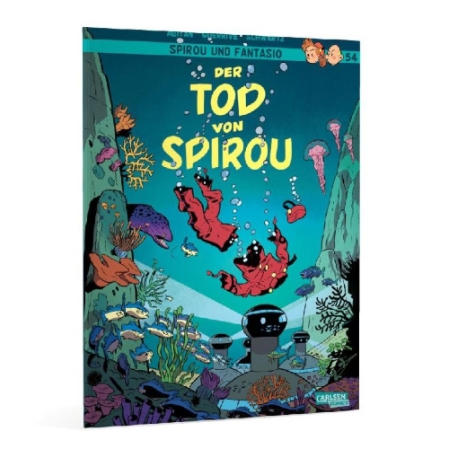 Buchcover und Innenansicht für das Buch: La Mort de Spirou