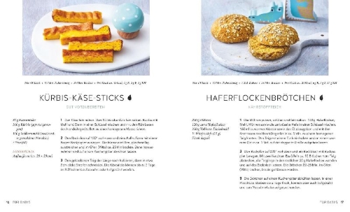 Buchcover und Innenansicht für das Buch: Zuckerfreie Snacks für Babys und Kleinkinder