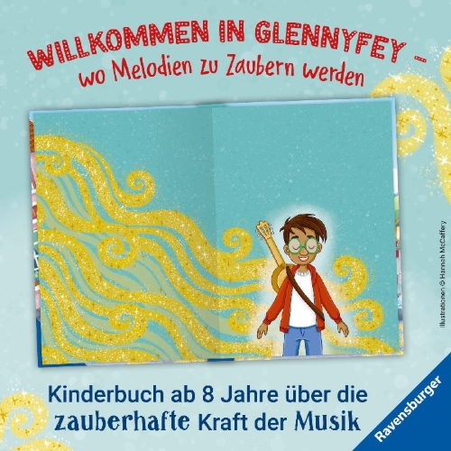 Buchcover und Innenansicht für das Buch: Magic Music, Band 1 - Der rätselhafte Rückwärtszauber