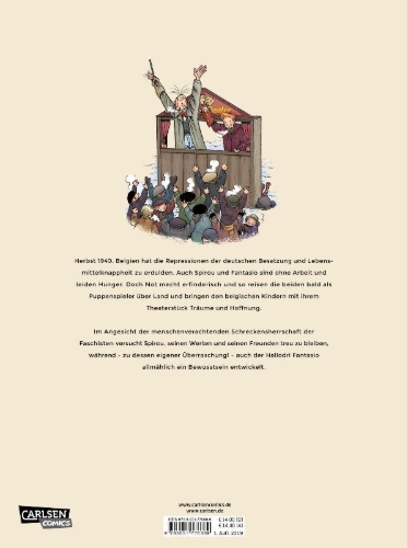 Buchcover und Innenansicht für das Buch: Spirou ou l'espoir malgré tout: Un peu plus loin vers l'horreur