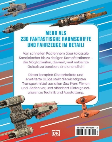 Buchcover und Innenansicht für das Buch: Star Wars Lexikon der Raumschiffe und Fahrzeuge