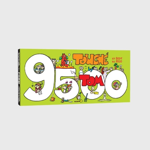 Buchcover und Innenansicht für das Buch: TOM Touché 9500: Comicstrips und Cartoons