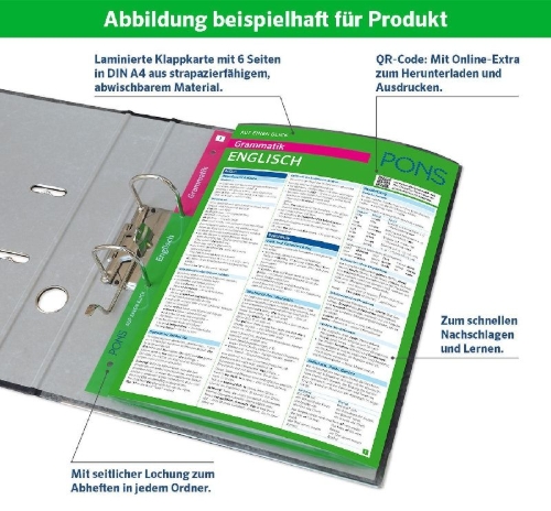 Buchcover und Innenansicht für das Buch: PONS Besser formulieren auf einen Blick Englisch