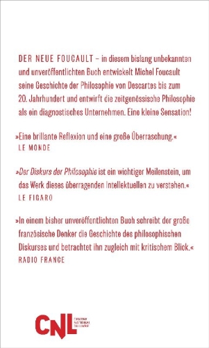 Buchcover und Innenansicht für das Buch: Le discours philosophique