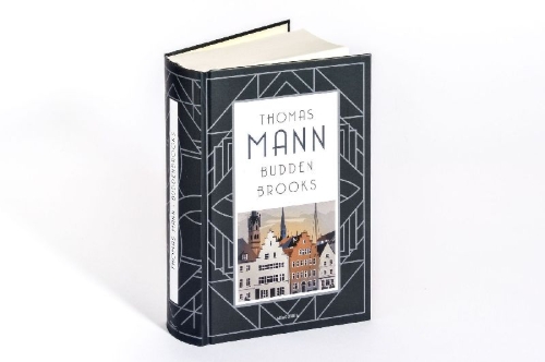 Buchcover und Innenansicht für das Buch: Buddenbrooks. Verfall einer Familie. Roman