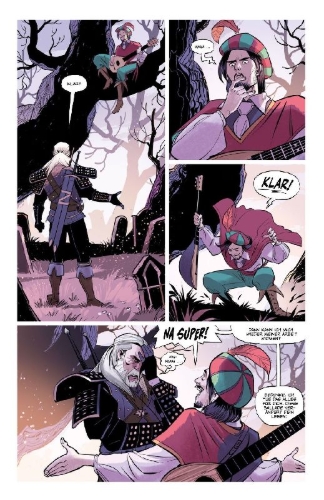 Buchcover und Innenansicht für das Buch: The Witcher: The Ballad of two Wolves #1-#4