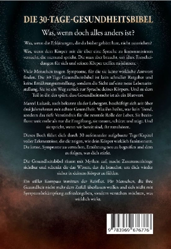 Buchcover und Innenansicht für das Buch: Die 30-Tage-Gesundheitsbibel