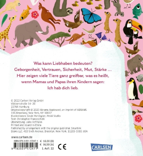 Buchcover und Innenansicht für das Buch: Liebhaben
