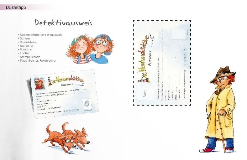 Buchcover und Innenansicht für das Buch: Die Nordseedetektive. Das Spiel-, Spaß- und Rätselbuch
