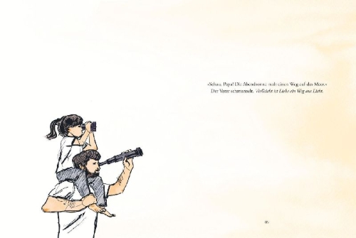 Buchcover und Innenansicht für das Buch: Der kleine Funke und das große Leuchten