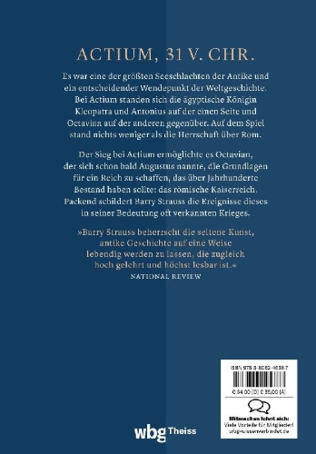 Buchcover und Innenansicht für das Buch: The War that Made the Roman Empire