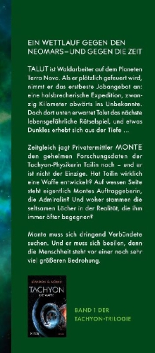 Buchcover und Innenansicht für das Buch: Tachyon