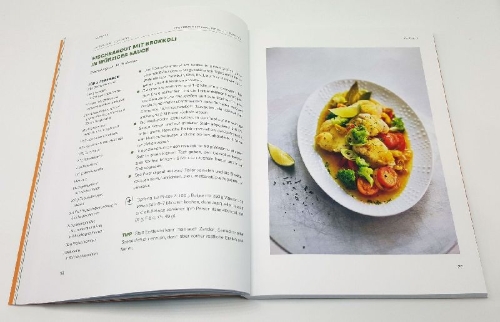 Buchcover und Innenansicht für das Buch: Schlank! und gesund mit der Doc Fleck Methode