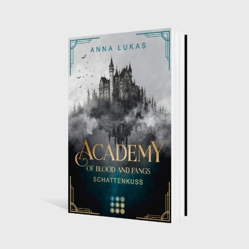 Buchcover und Innenansicht für das Buch: Academy of Blood and Fangs 2: Schattenkuss