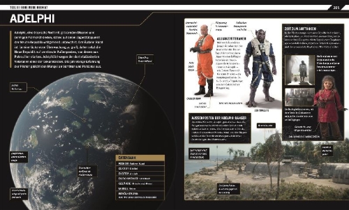 Buchcover und Innenansicht für das Buch: Star Wars The Mandalorian Die illustrierte Enzyklopädie
