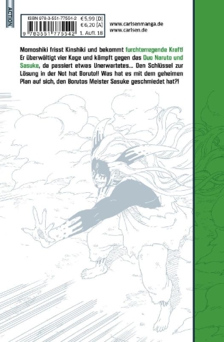 Buchcover und Innenansicht für das Buch: Boruto: Naruto next Generations