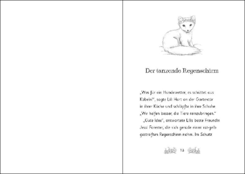 Buchcover und Innenansicht für das Buch: Die magischen Tierfreunde (Band 23) - Polly Polarfuchs und der Zauberregen