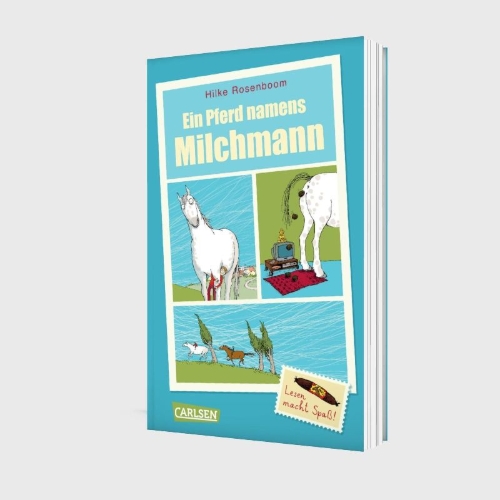 Buchcover und Innenansicht für das Buch: Ein Pferd namens Milchmann