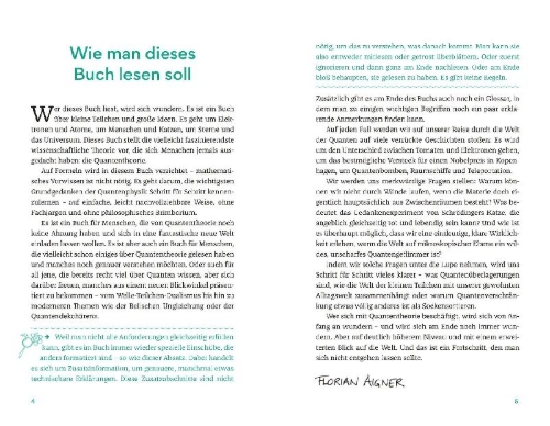 Buchcover und Innenansicht für das Buch: Warum wir nicht durch Wände gehen*