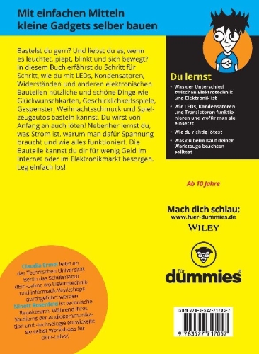 Buchcover und Innenansicht für das Buch: Spaß mit Elektronik für Dummies Junior
