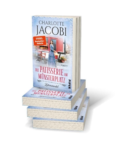 Buchcover und Innenansicht für das Buch: Die Patisserie am Münsterplatz - Zeitenwandel