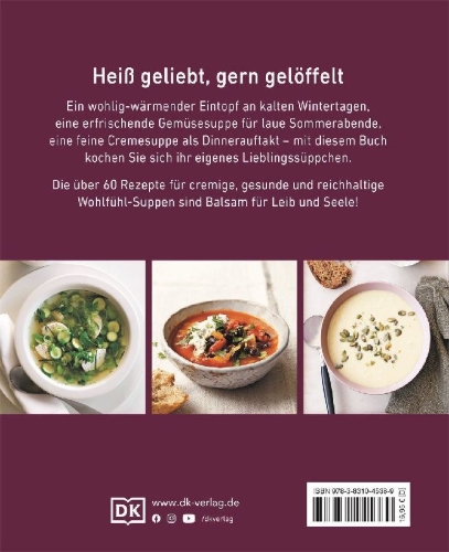 Buchcover und Innenansicht für das Buch: Seelenwärmersuppen