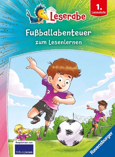 Buchcover und Innenansicht für das Buch: Leserabe Sonderausgaben - Fußballabenteuer zum Lesenlernen