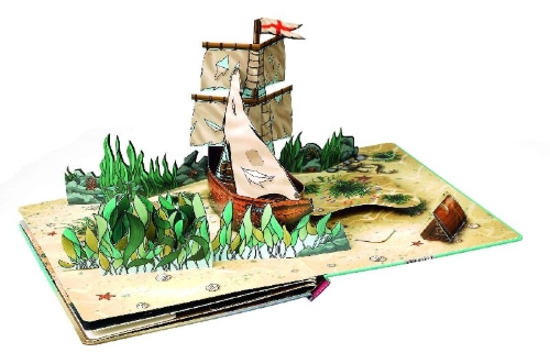 Buchcover und Innenansicht für das Buch: 24 DAYS ESCAPE 3D Pop-Up-Adventskalender- Sherlock Holmes und der Schlüssel des Poseidon